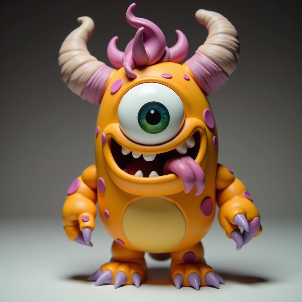 Action figure style fantasy creature with articulated joints and accessories