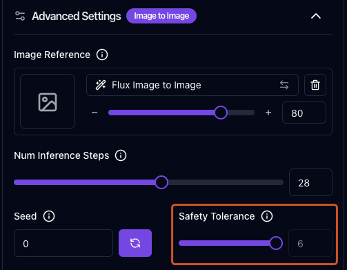 Image: FLUX Dev Advanced Settings with No Restrictions Mode